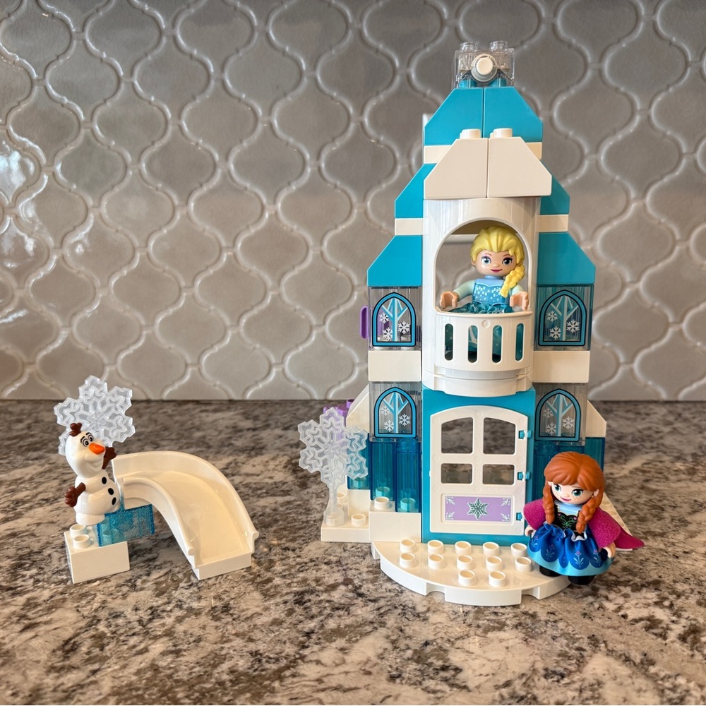 LEGO DUPLO Disney Princess Frozen Ice Castle 10899 Building Toy with Light Brick